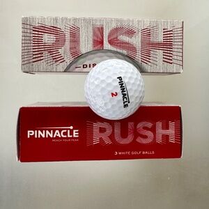 NEW - Rush Pinnacle Golf Balls - Set of 2 - 6 balls